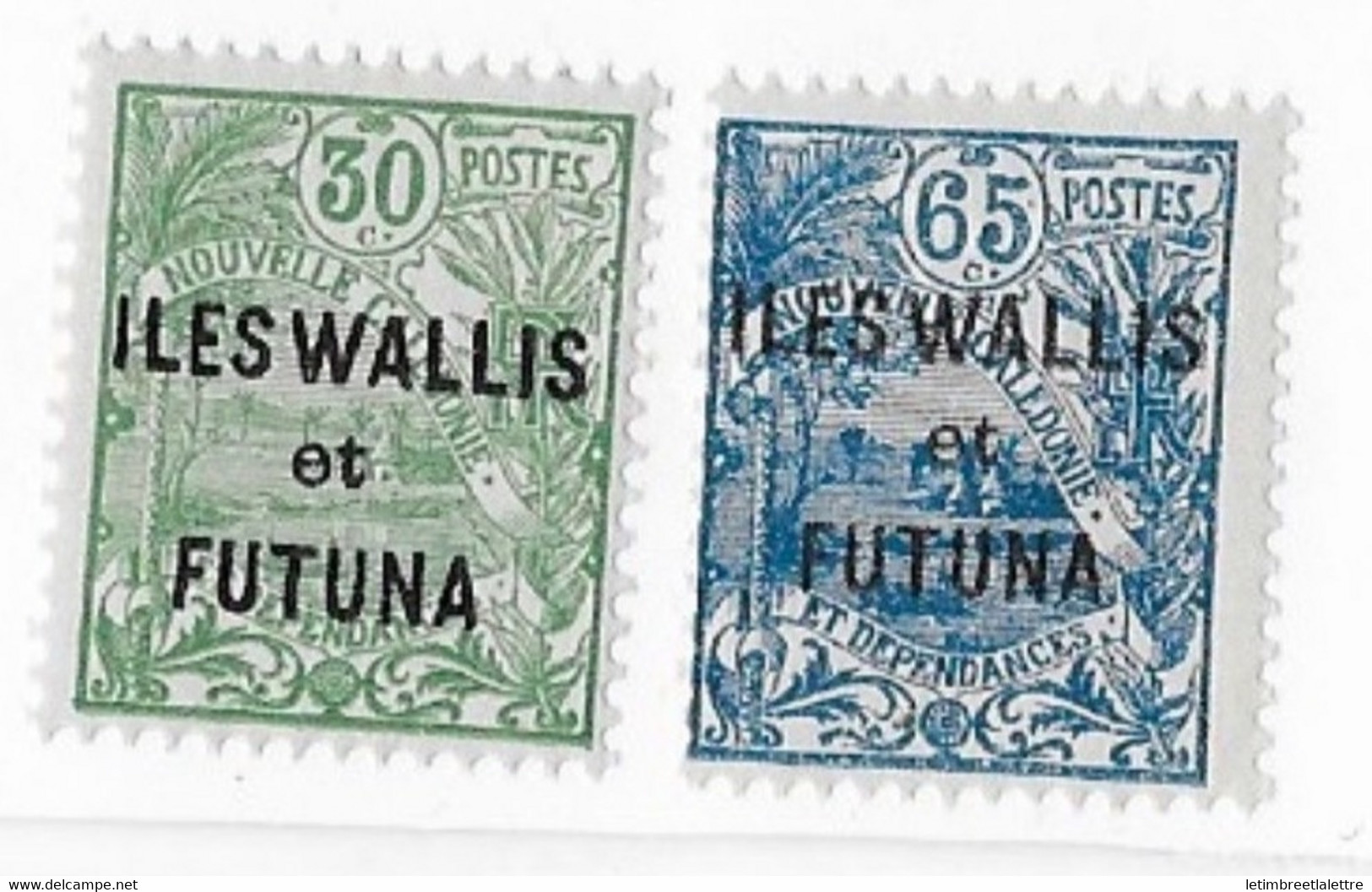 ⭐ Wallis Et Futuna - YT N° 40 Et 41 ** - Neuf Sans Charnière - 1927 / 1928 ⭐ - Unused Stamps