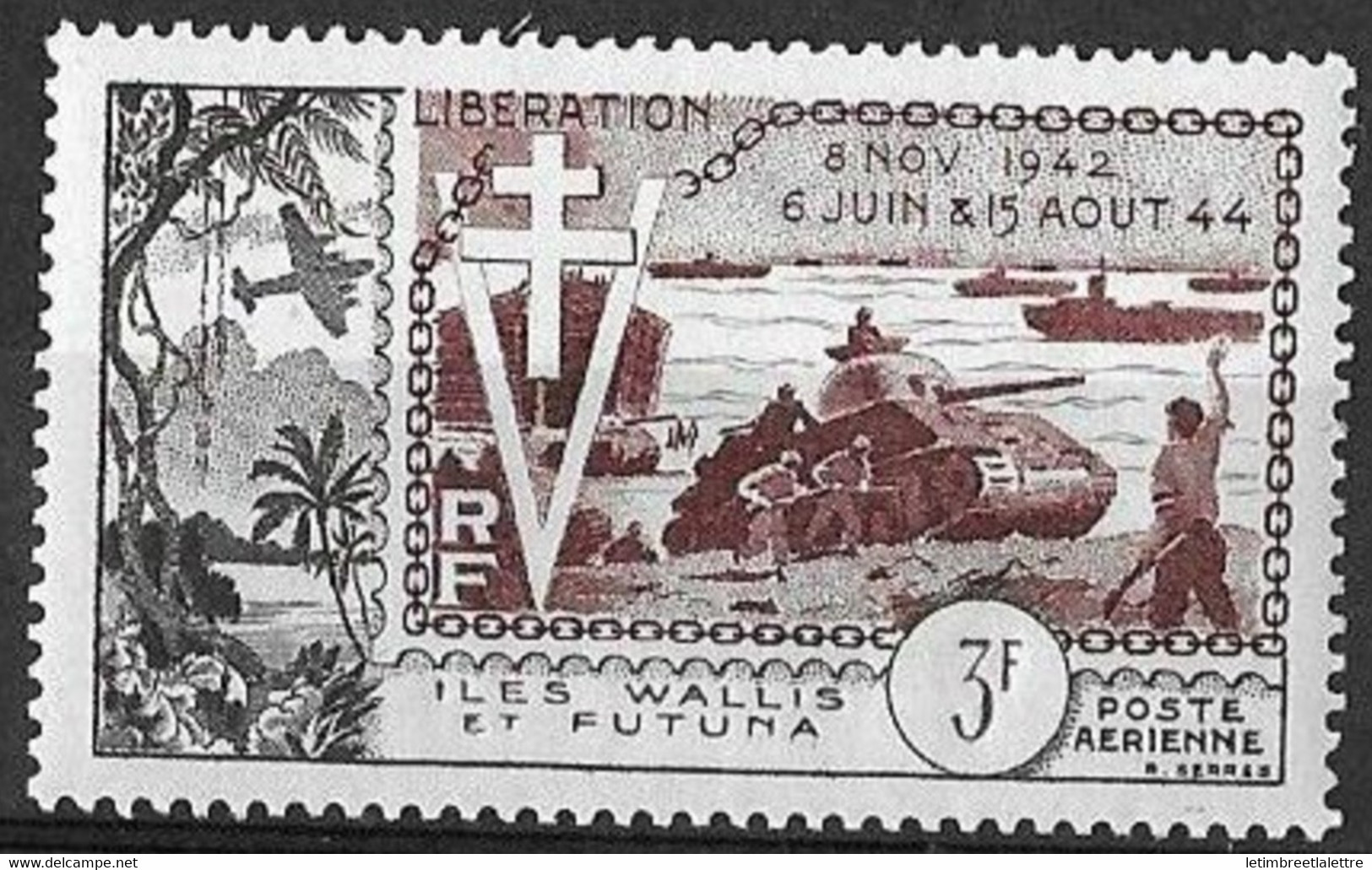 ⭐ Wallis Et Futuna - Poste Aérienne - YT N° 14 ** - Neuf Sans Charnière - 1954 ⭐ - Unused Stamps