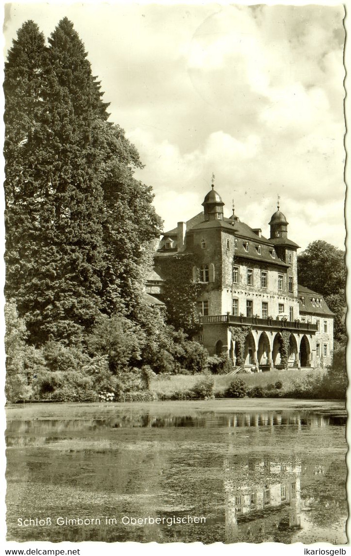 GIMBORN B. Marienheide 1966 Privatkarte " Hotel Restaurant Schloß W.Schamoni " Bedarf > Berlin - Marienheide