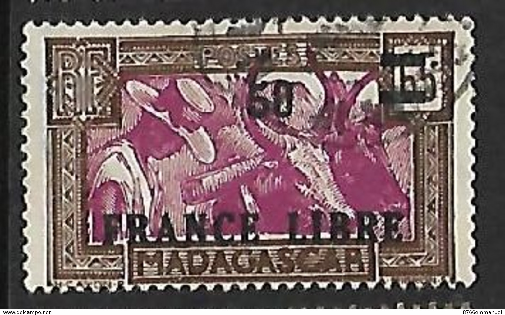 MADAGASCAR N°234  FRANCE LIBRE - Used Stamps