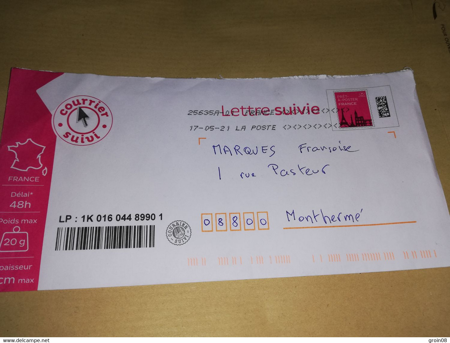 Lette Suivie 3348 - Lettres & Documents