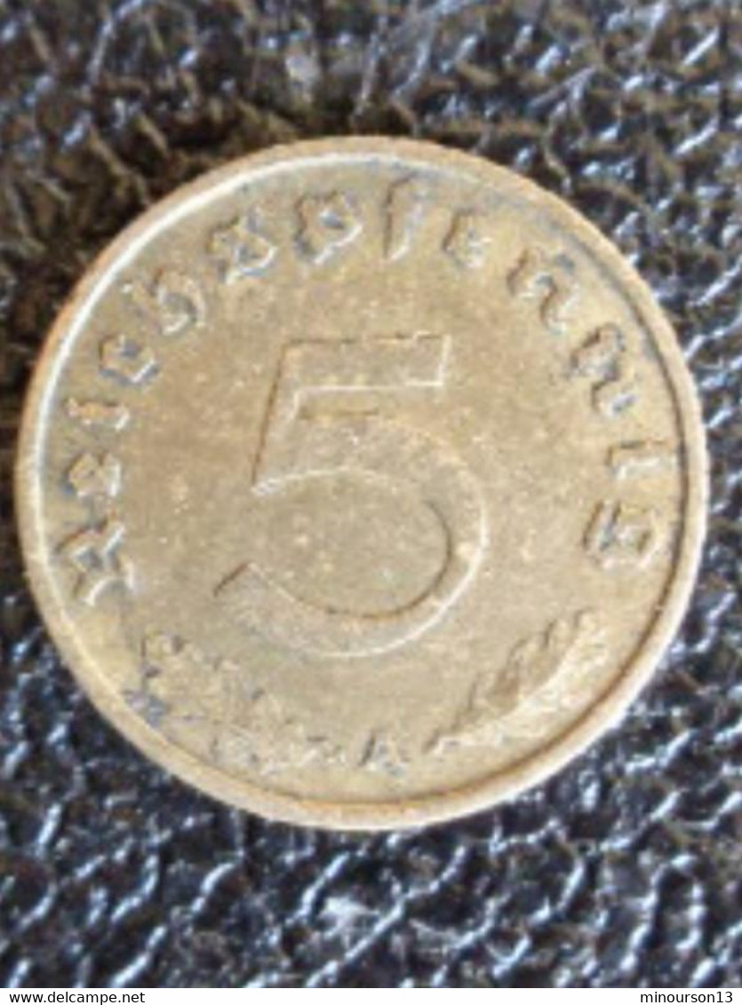 5 REICHSPFENNIG 1938 A - 5 Reichspfennig