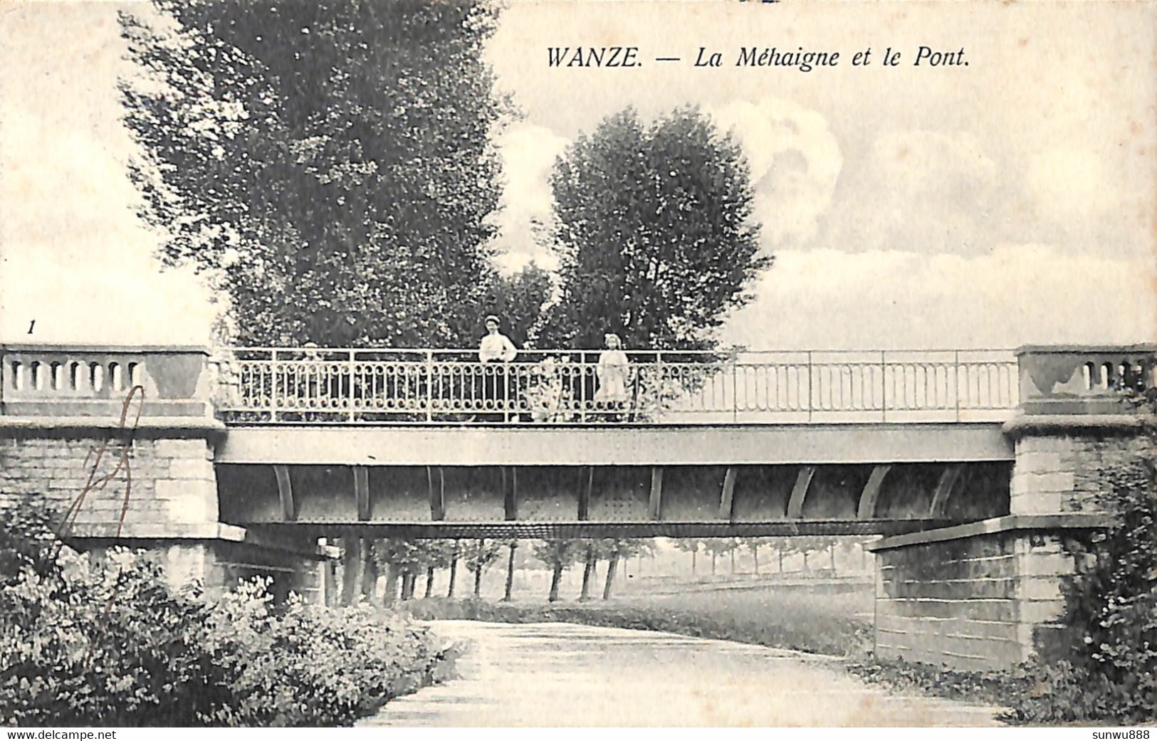 Wanze - La Méhaigne Et Le Pont (animée, Th Van Den Heuvel 1906) - Wanze