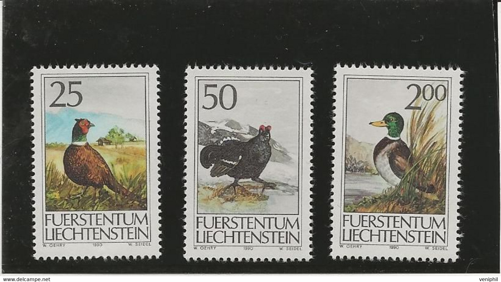 LIECHTENSTEIN - N° 938 A 940 NEUF SANS CHARNIERE - ANNEE 1990 - - Nuevos