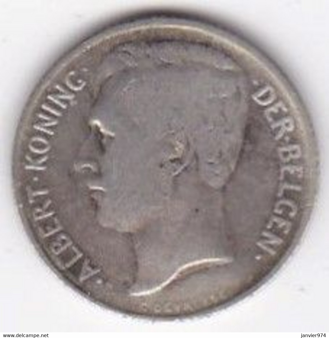 Belgique. 50 Centimes 1912. ALBERT I. Légende Flamande , En Argent - 50 Cents