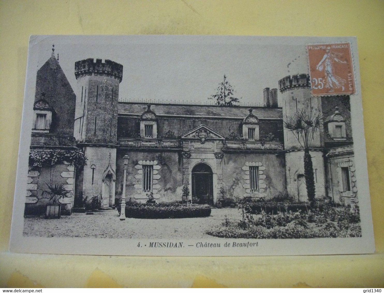 24A 8671 LOT DE 5 CPA DIFFERENTES SUR LE CHATEAU DE BEAUFORT A SAINT FRONT DE PRADOUX EN DORDOGNE