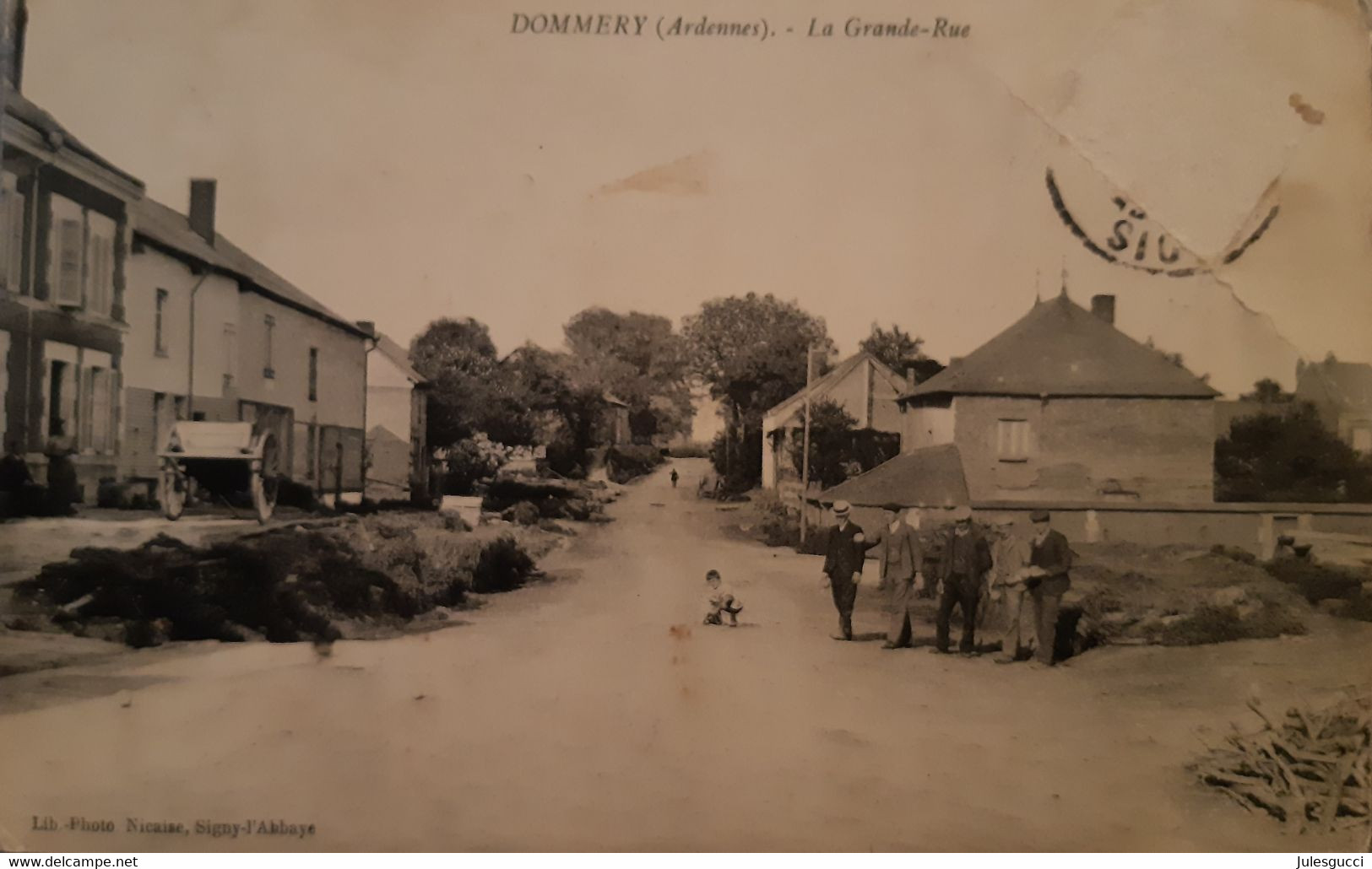 Carte Postale DOMMERY La Grande Rue - Andere & Zonder Classificatie