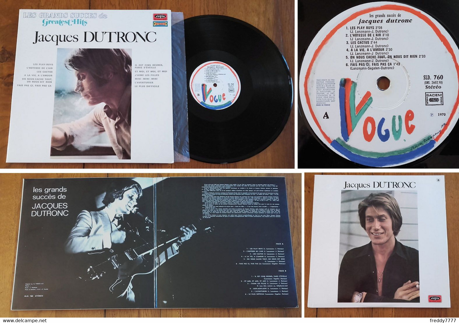 RARE LP 33t RPM (12") JACQUES DUTRONC (Gatefold P/s, 1972) - Verzameluitgaven