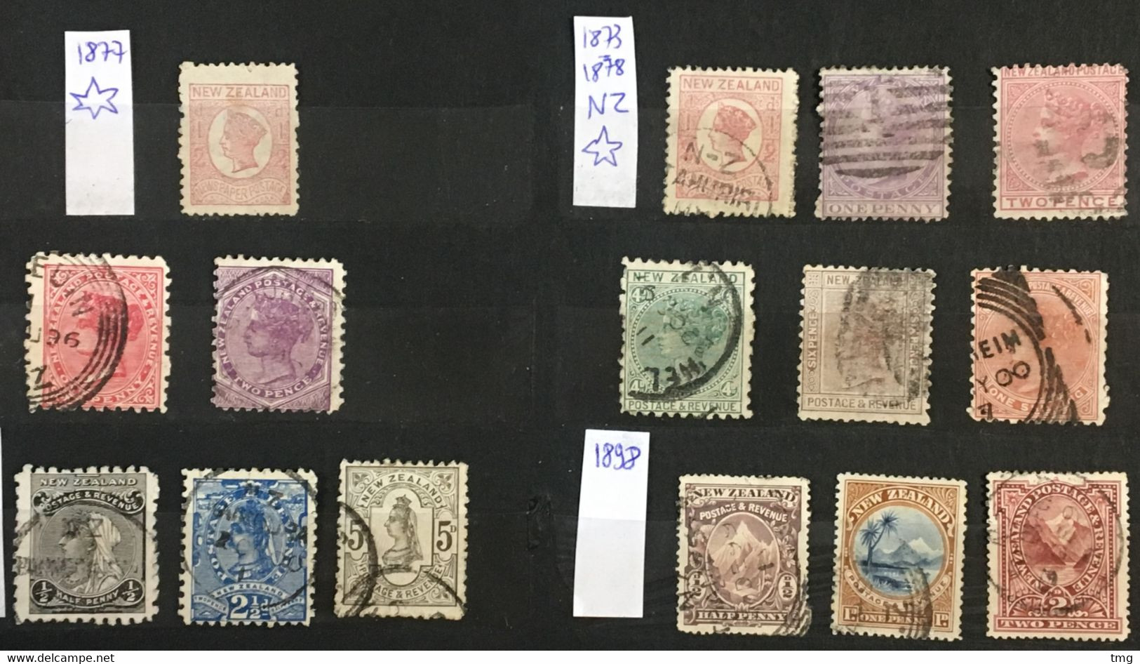 J210 – Nouvelle Zélande New Zealand (°) Obl Collection 874 Timbres Tous Différents Entre 1877 Et 2008, Côte > 1200€ - Verzamelingen & Reeksen