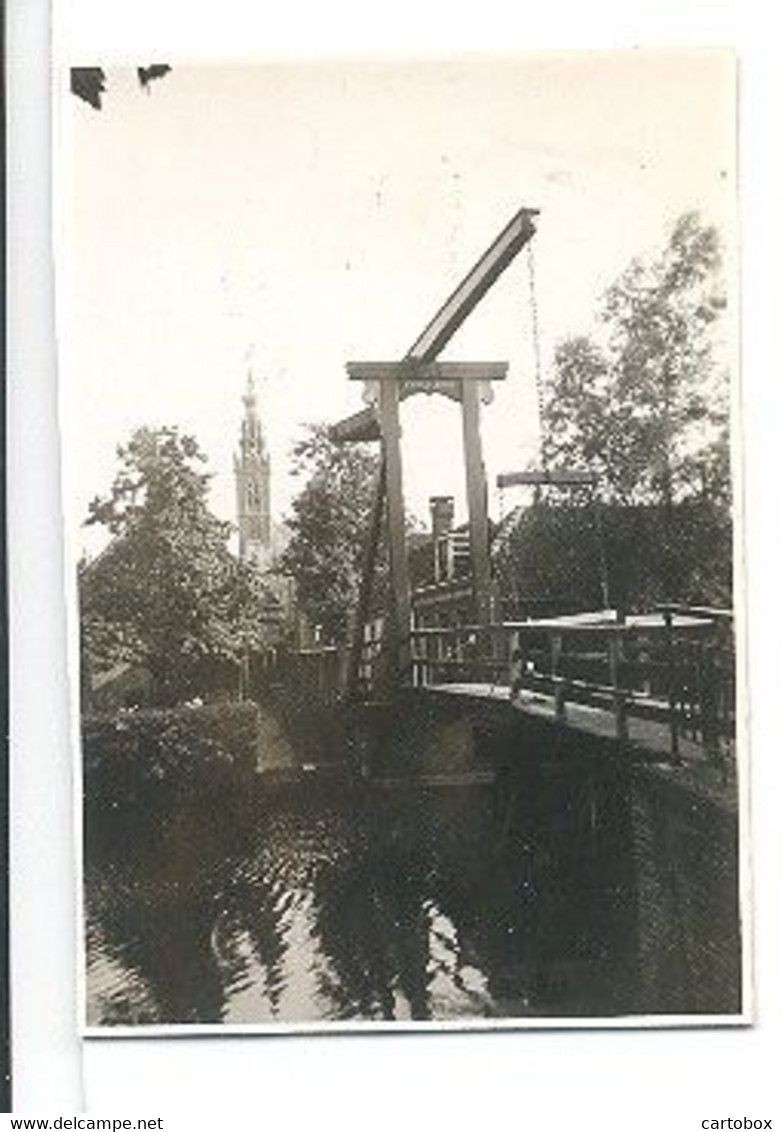 Edam, Kwakelbrug ,origineel Fotootje  (geen Prentbriefkaart) (5,5 X 8 Cm) - Edam