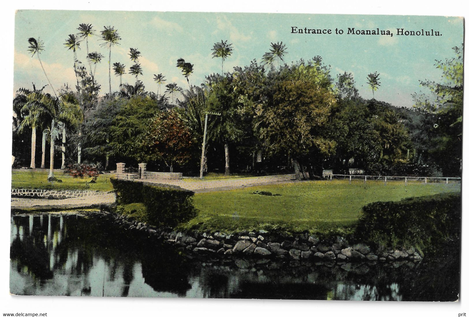 Entrance To Moanalua, Honolulu Hawaii ~1905 Unused Postcard. Publ: Hawaii And South Seas Curio Co, Honolulu - Honolulu