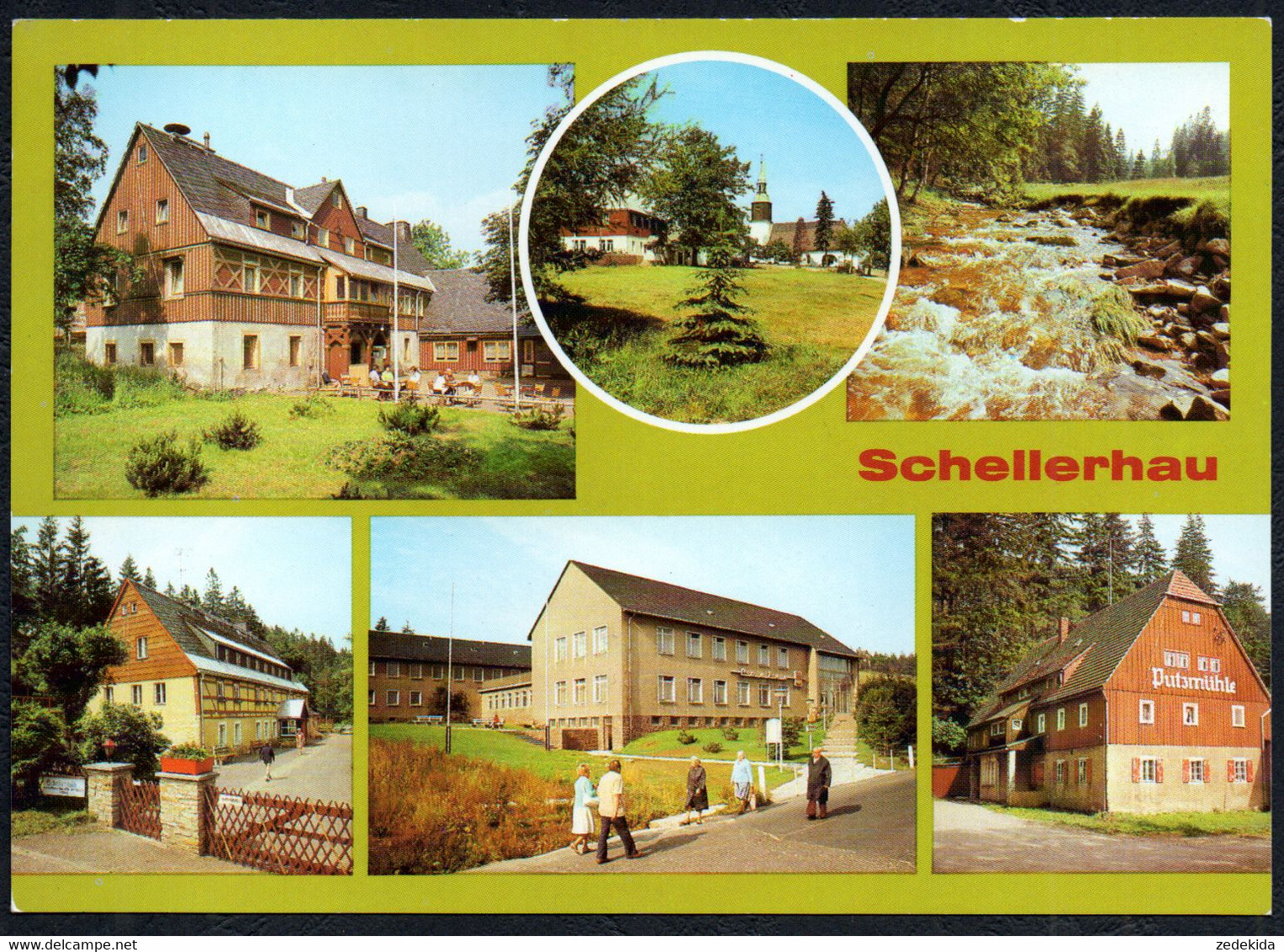 F5175 - TOP Schellerhau HO Gaststätte Gebirgshof Ferienheim VEB Polygraph Leipzig FDGB - Bild Und Heimat Reichenbach - Schellerhau