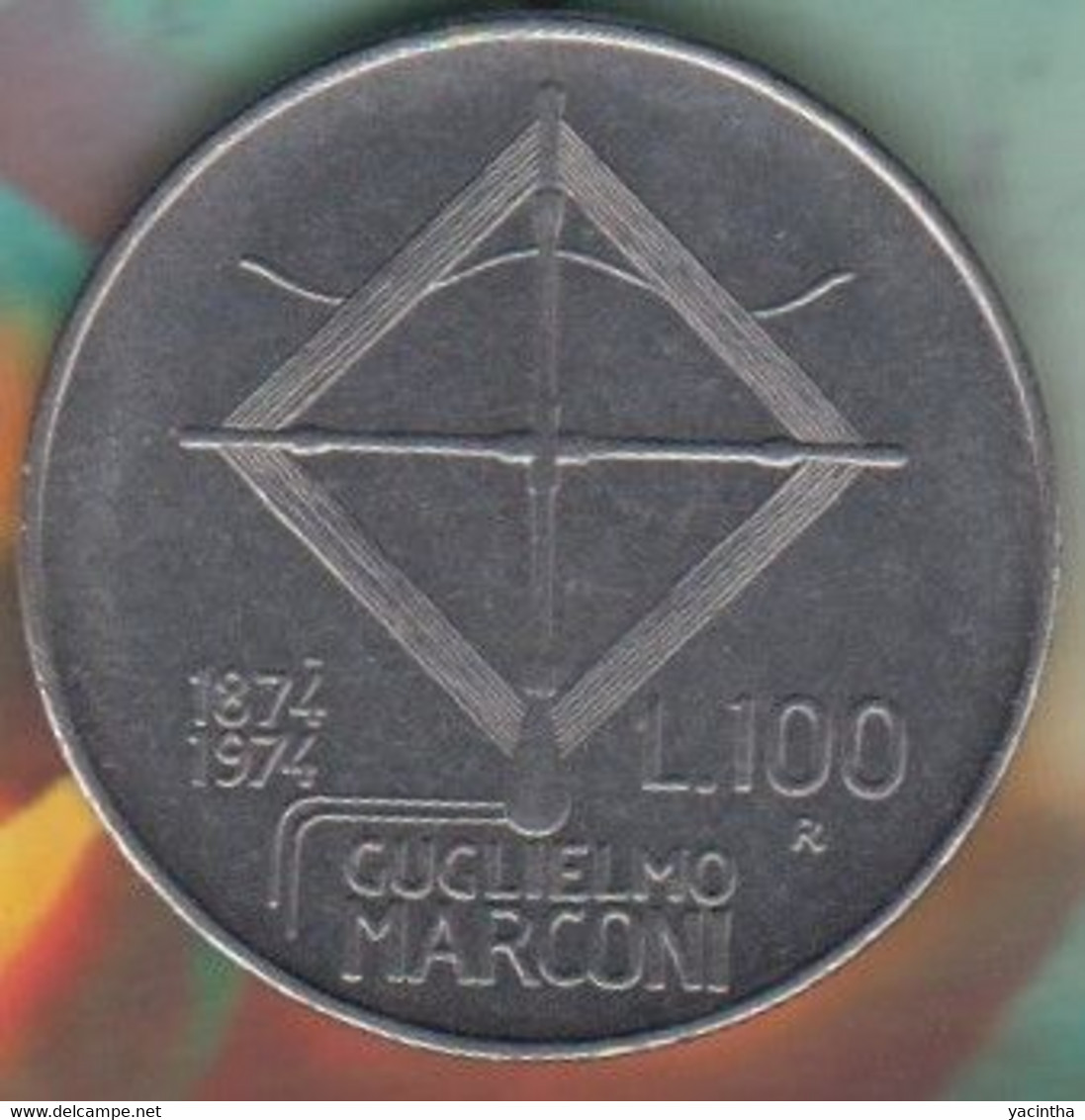 @Y@  Italië     100  Lire      1974     (4761) - Commemorative