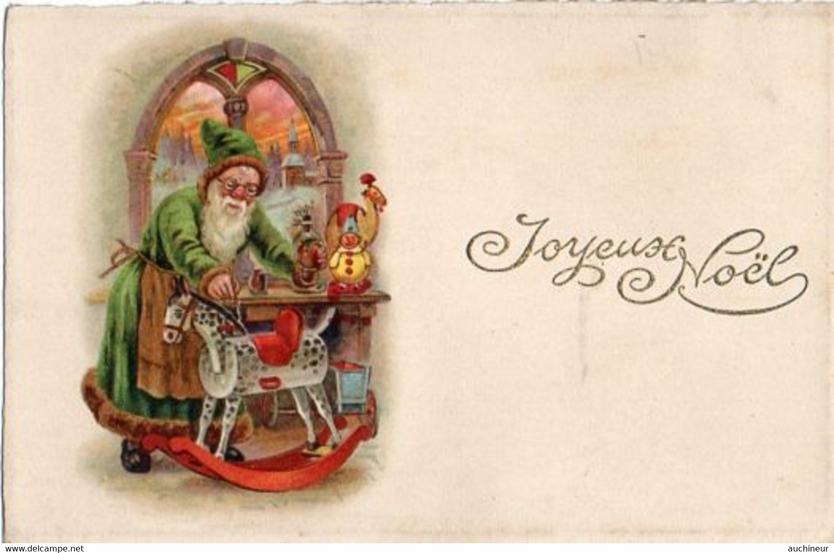 Père Noël, Saint Nicolas, Santa Claus 105, Jouet Cheval à Bascule - Santa Claus