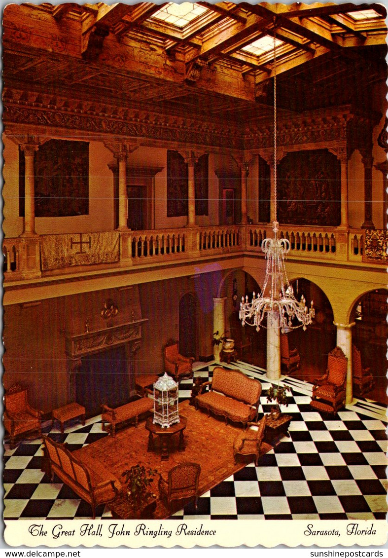 Florida Sararsota Ringling Residence The Great Hall - Sarasota