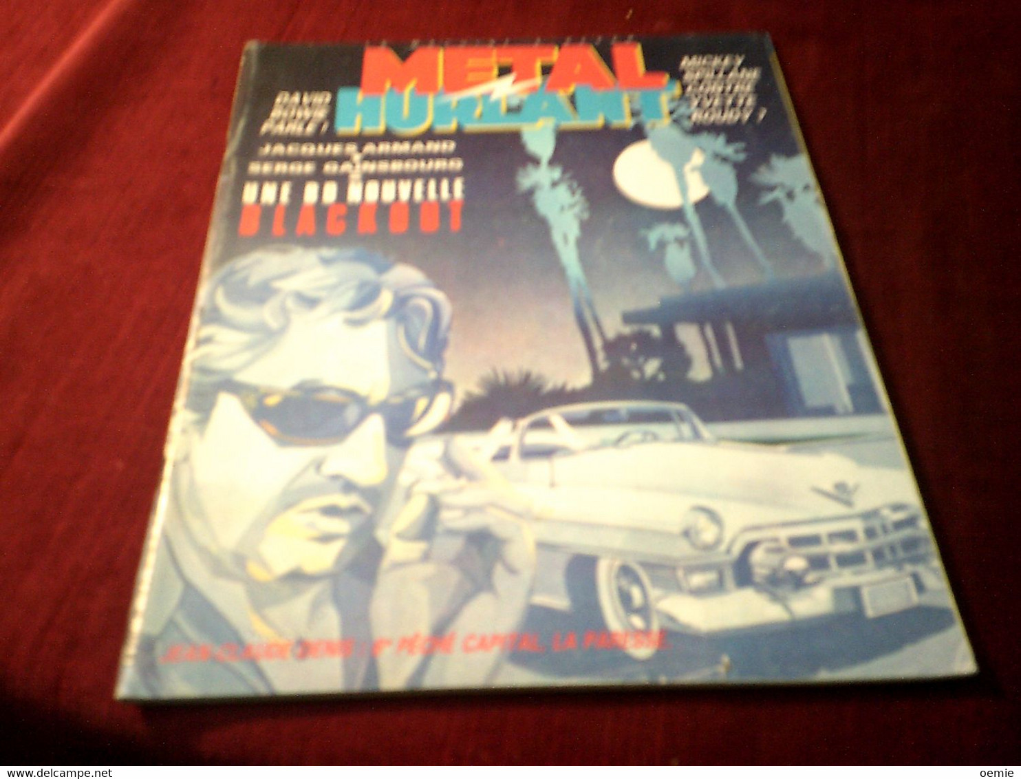 METAL HURLANT   N° 67   JACQUES ARMAND + SERGE GAINSBOURG  UNE BD BLACKOUT - Métal Hurlant