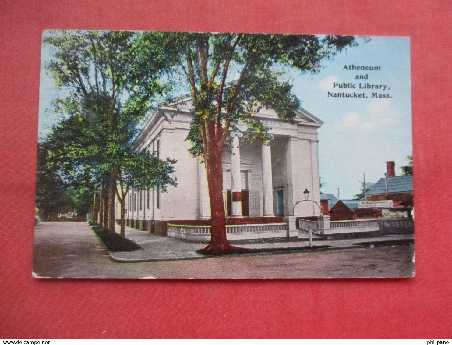Atheneum & Library.    Nantucket  Massachusetts      Ref 5369 - Nantucket
