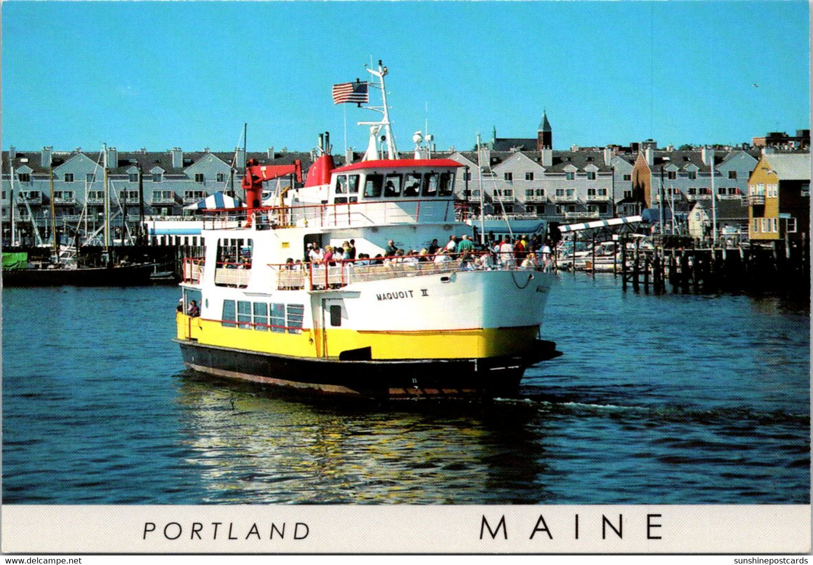 Maine Portland Harbor Boat Maquoit II - Portland