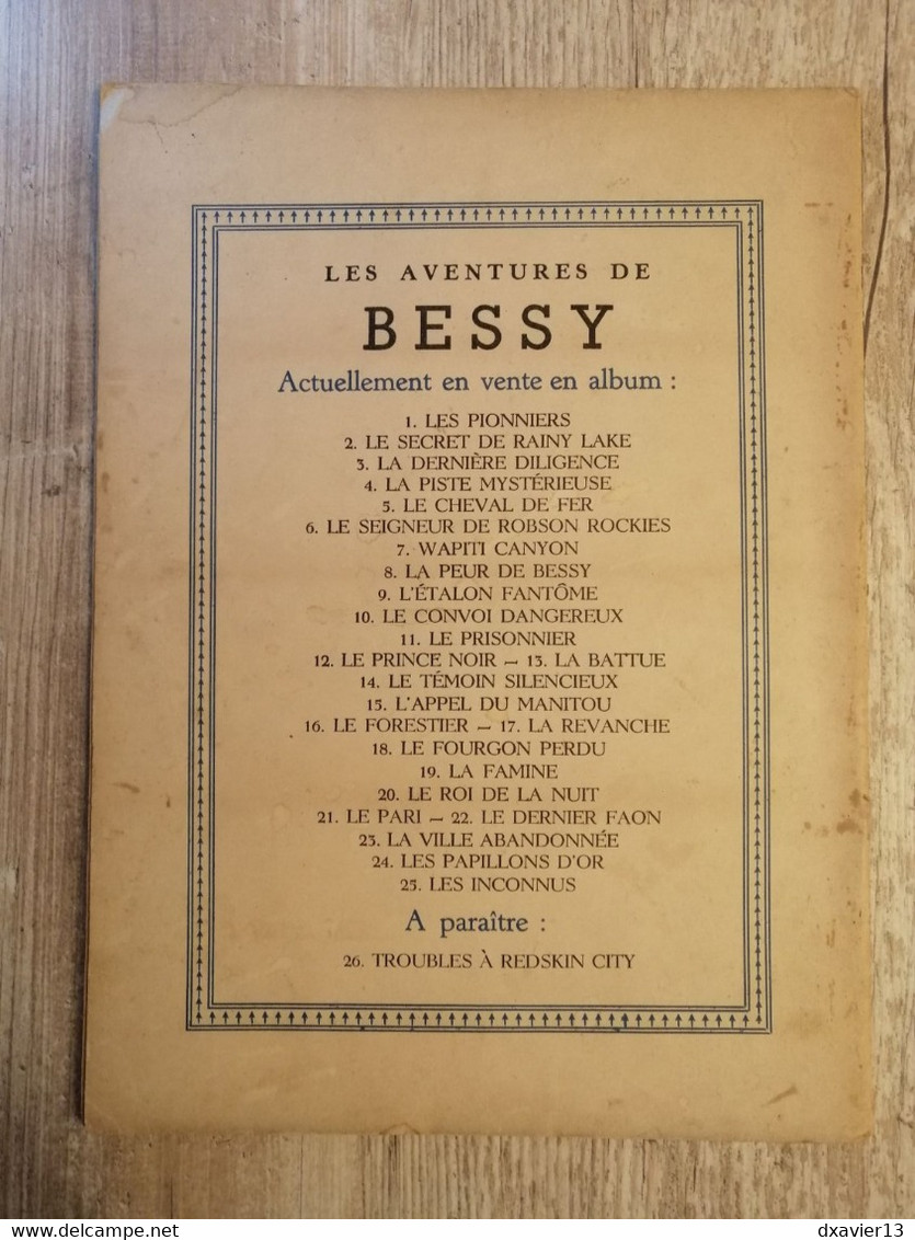 Bande Dessinée - Bessy 25 - Les Inconnus (1960) - Bessy