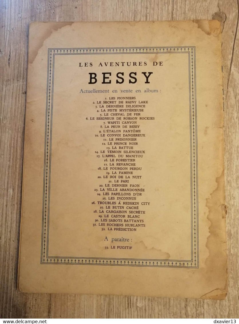 Bande Dessinée - Bessy 32 - La Prédiction (1960) - Bessy