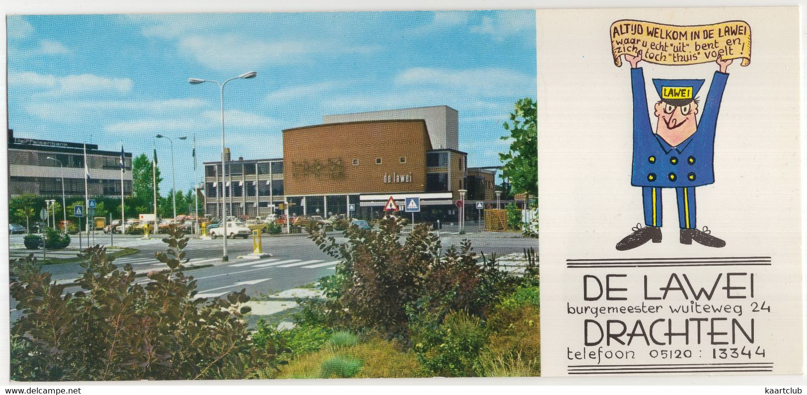 Drachten - Schouwburg 'De Lawei' - (Friesland, Nederland/Holland) - (Lange Ansichtkaart: 21 Cm X 10.3 Cm) - Theater - Drachten