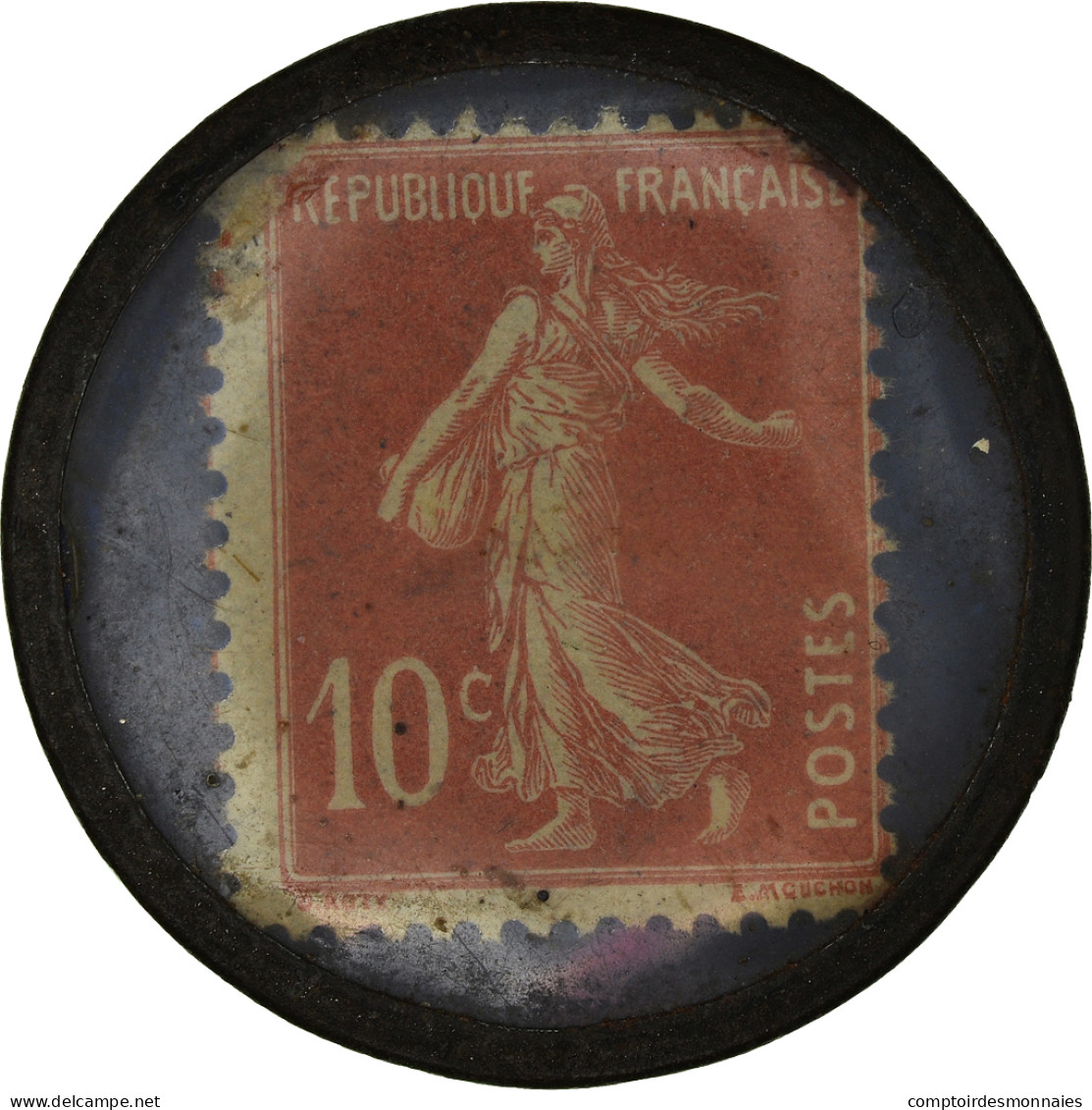 Monnaie, France, Gargantua, Poissons, Lorient, 10 Centimes, Timbre-Monnaie, SUP - Monétaires / De Nécessité
