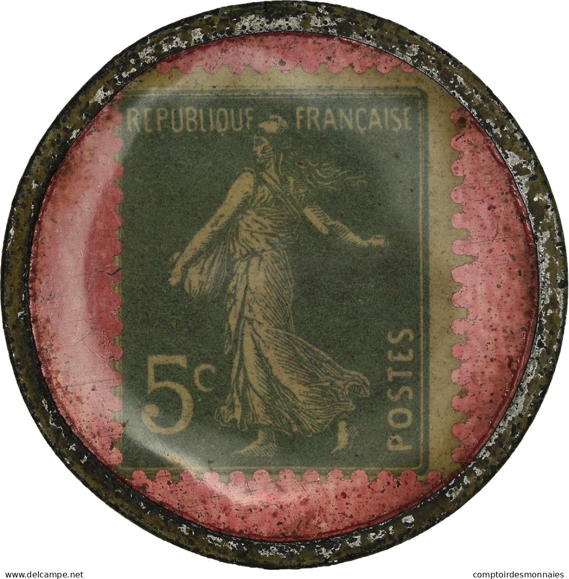 Monnaie, France, Anisette, Marie Brizard, 5 Centimes, Timbre-Monnaie, TTB - Monétaires / De Nécessité