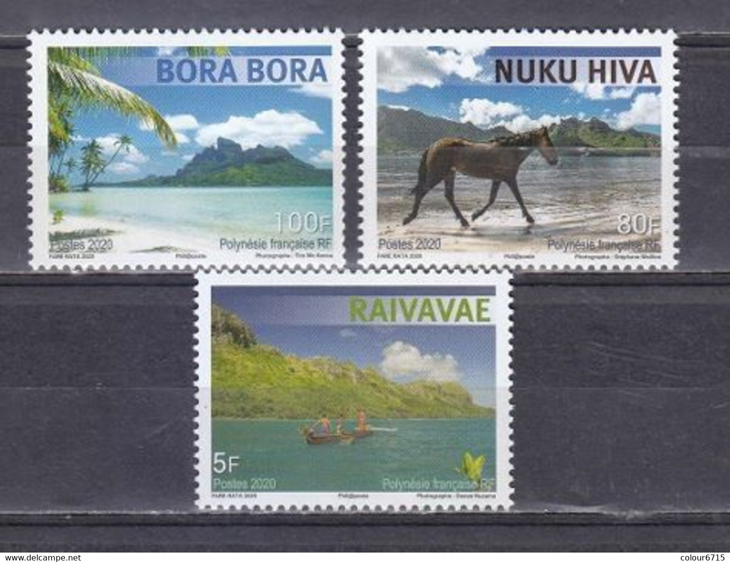 French Polynesia 2020 Tourism - Island Images Stamps 3v MNH - Nuovi