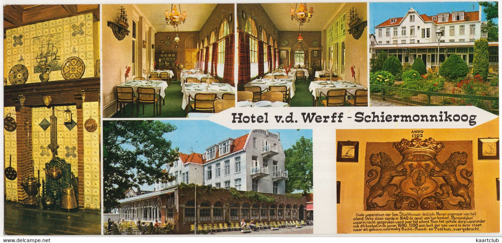 Schiermonnikoog - Hotel 'v.d. Werff' - (Nederland/Holland) - (Lange Ansichtkaart: 22 Cm X 10.3 Cm) - Schiermonnikoog