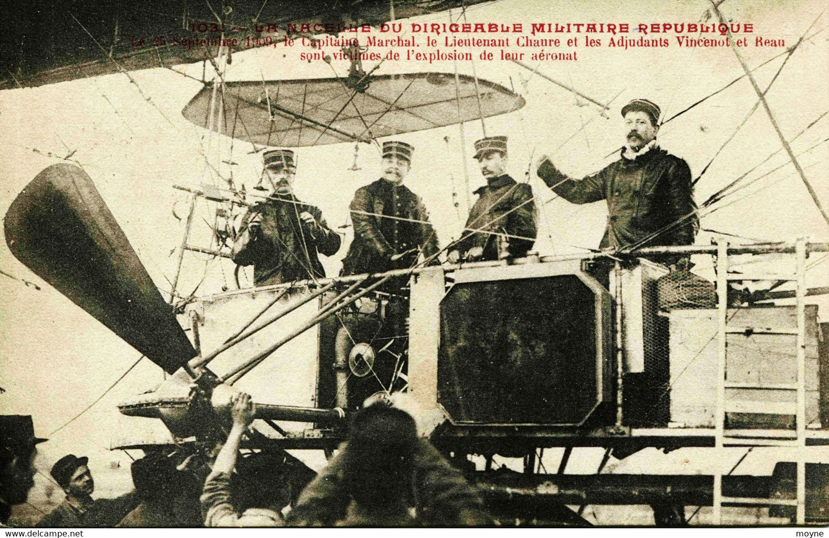 5335 - Aviation - Dirigeable REPUBLIQUE : Explosion, Décés Des 4 Hommes NACELLE DU DIRIGEABLE MILITAIRE, 25 Sept 1909, - Ongevalen