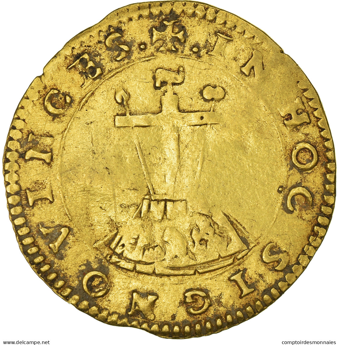 Monnaie, États Italiens, Alphonse D'Este, Scudo D'Oro, 1505-1534, Ferrara - Emilie