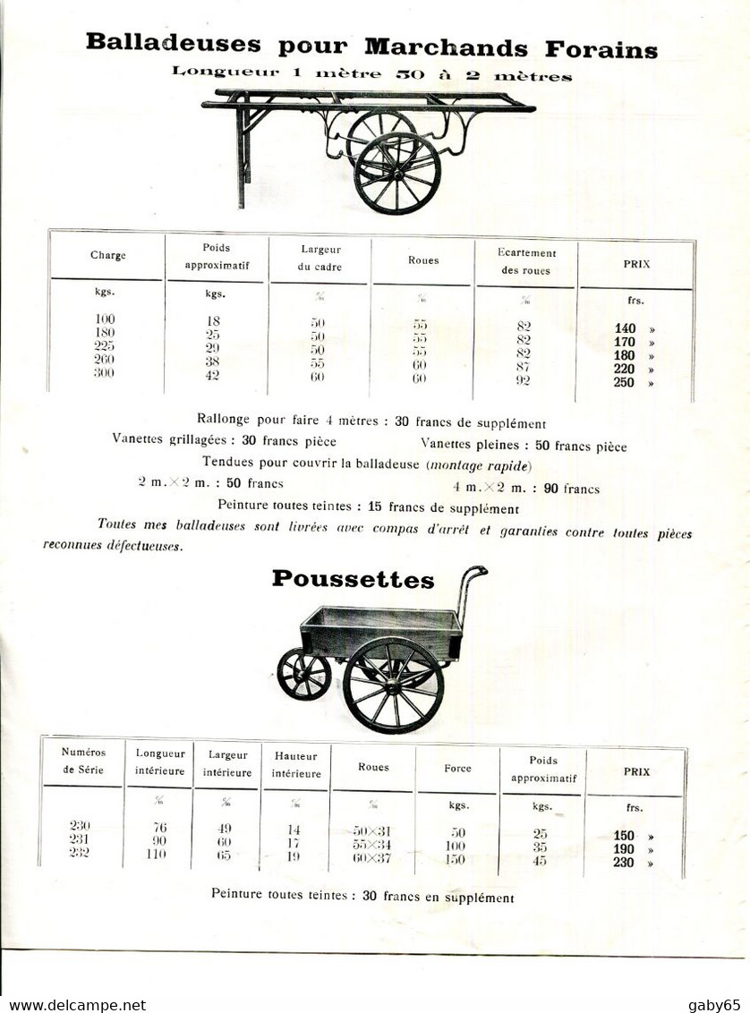 PARIS.NEUILLY SUR MARNE.FABRIQUE SPECIALE DE PETIT MATERIEL ROULANT.A.LABROSSE. - Non Classés