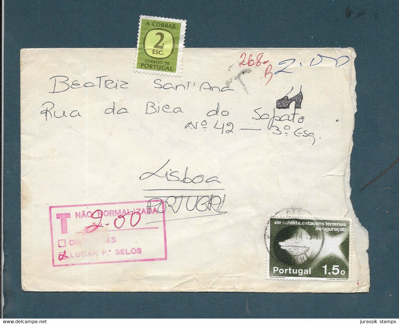 Portugal  -1974 COVER POSTAGE DUE  - P2121 - Covers & Documents