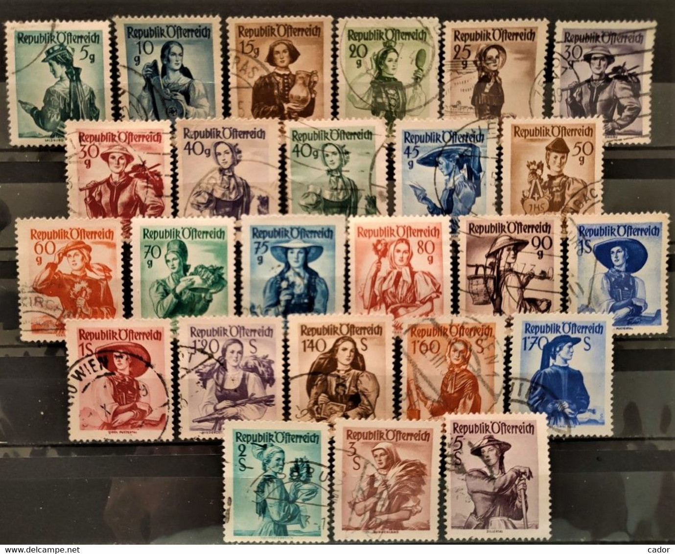 AUTRICHE - 1948/1950 - N° 739/754o - 25 Valeurs (voir Scan) - Used Stamps