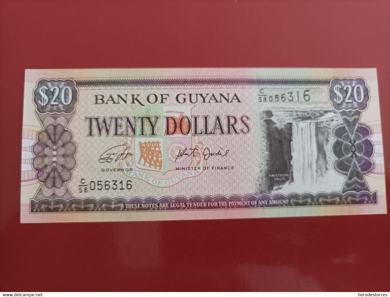 Billete De Guyana De 20 Dollars, Uncirculated - Guyana