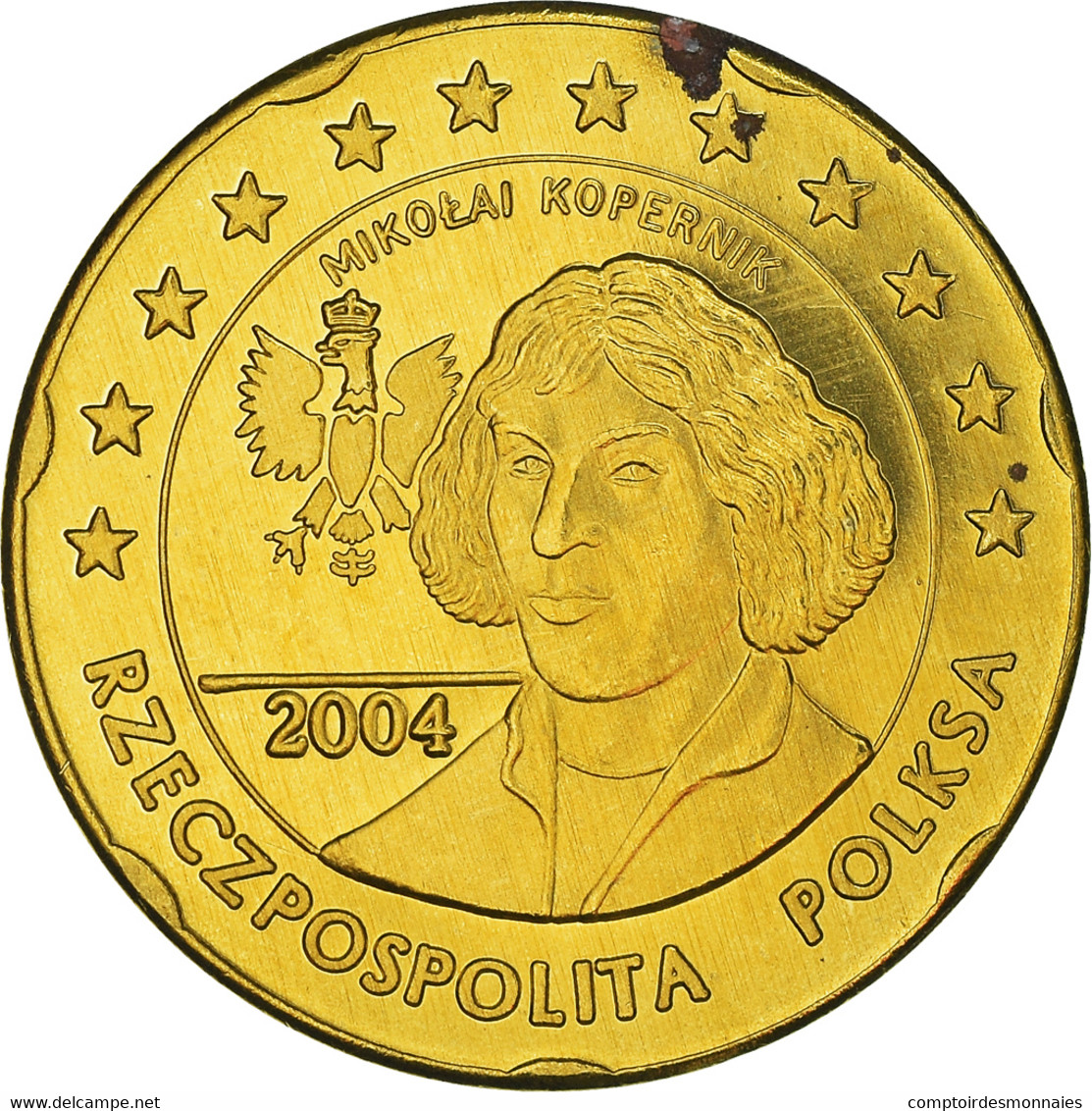 Pologne, Fantasy Euro Patterns, 20 Euro Cent, Nicolas Copernic, 2004, Proof - Essais Privés / Non-officiels