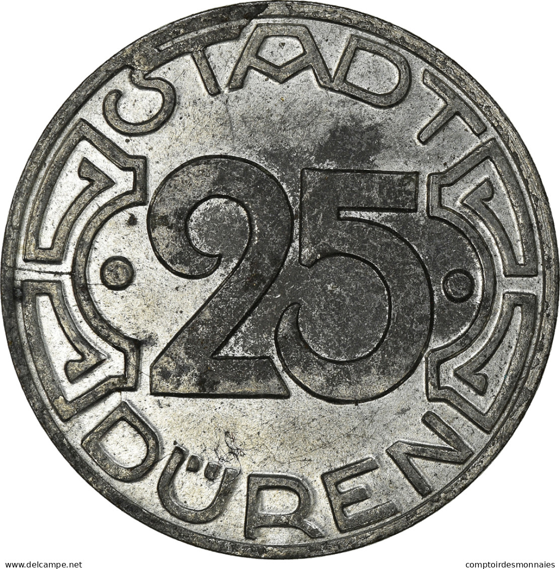 Monnaie, Allemagne, Düren, 25 Pfennig, 1919, Jeton, SPL, Iron - Monétaires/De Nécessité