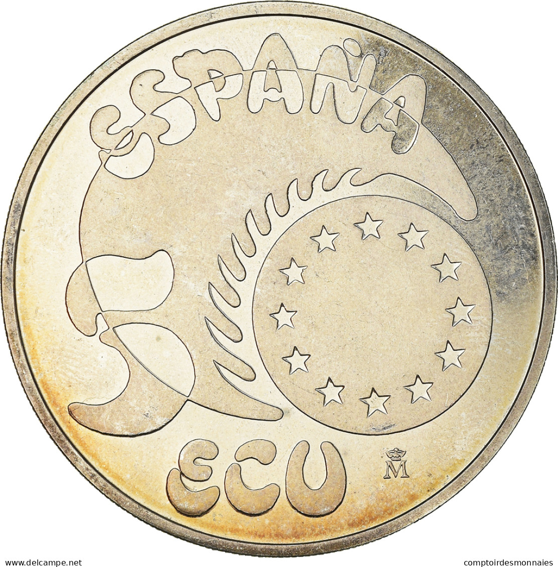 Monnaie, Espagne, Juan Carlos I, 5 Ecu, 1989, Madrid, SUP, Argent, KM:M24 - Test- Und Nachprägungen