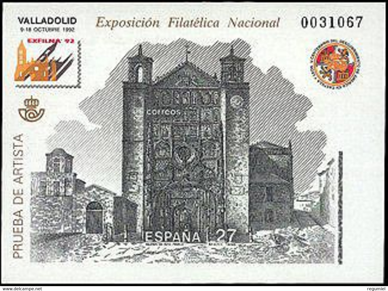 España Prueba De Lujo 027. Valladolid. 1992 - Blocs & Hojas