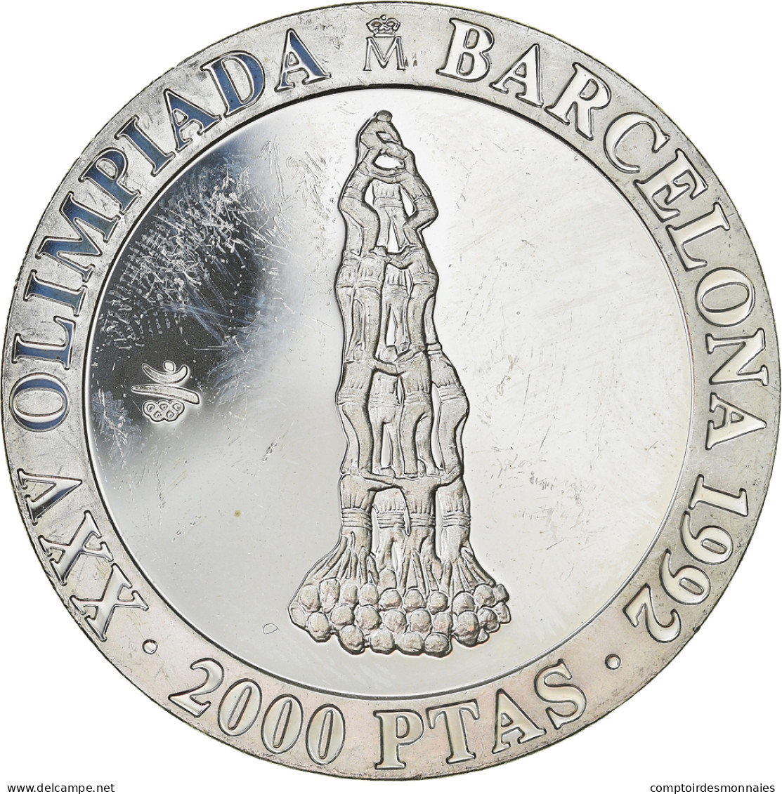 Monnaie, Espagne, Juan Carlos I, 2000 Pesetas, 1990, Madrid, FDC, Argent, KM:863 - 2 000 Pesetas