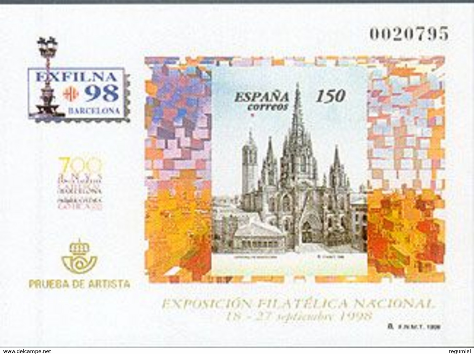 España Prueba De Lujo 066. Barcelona. 1998 - Blocs & Hojas