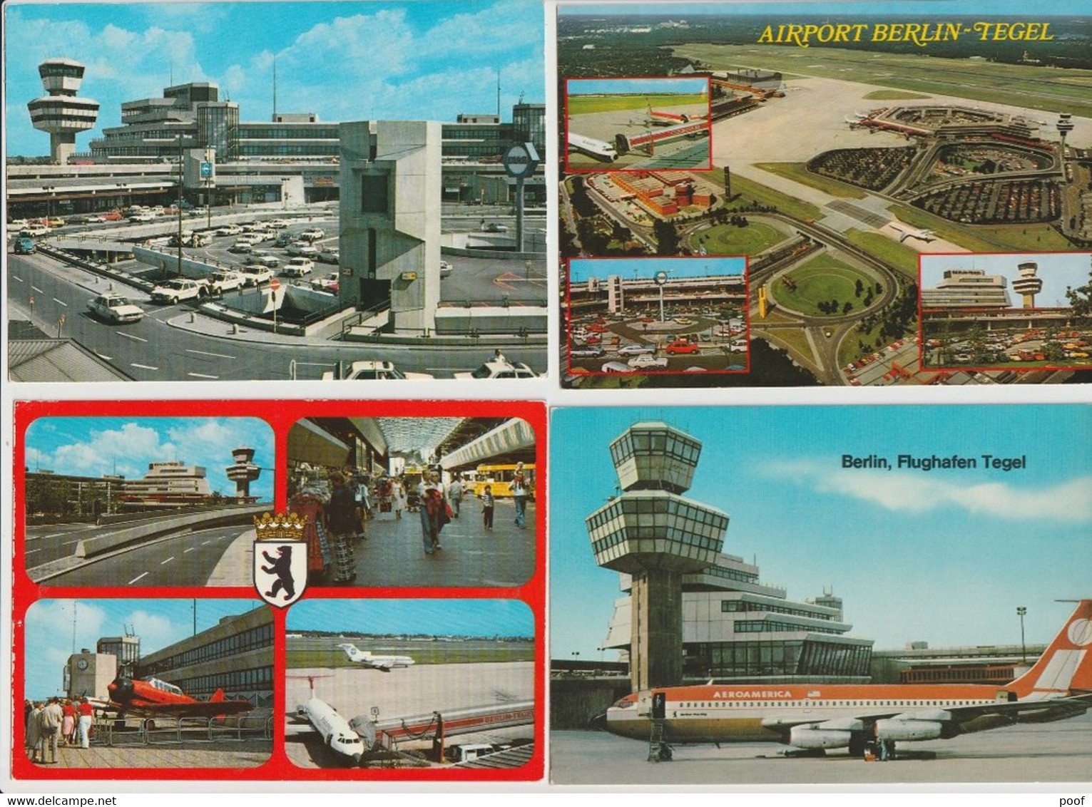 Berlin : Flughafen Tegel ---- 8 Cards - Tempelhof