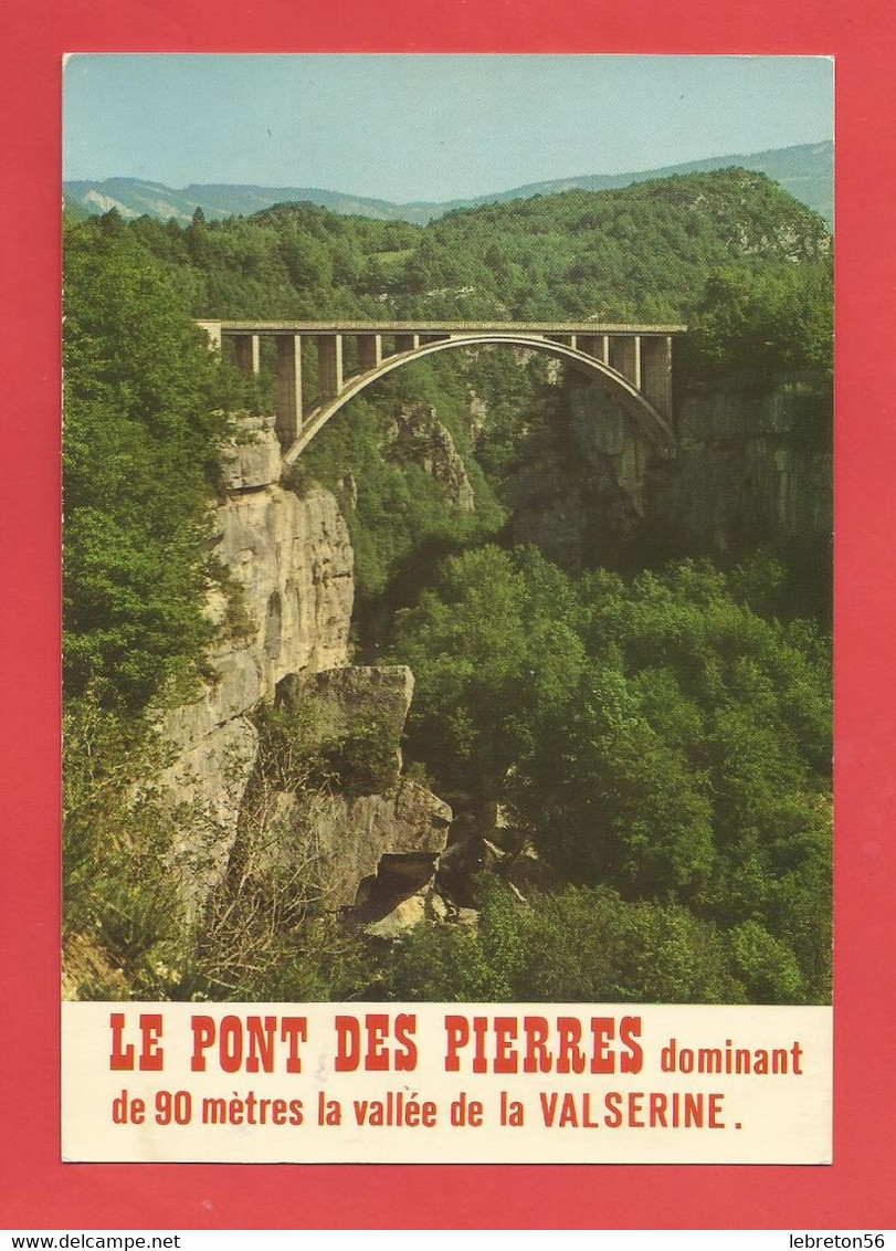 C.P.M.( 01 ) « LE PONT DES PIERRES » Dominant De 90 Mètres La Vallée De La Valserine   Joli Panorama     X2 Phts - Bellegarde-sur-Valserine