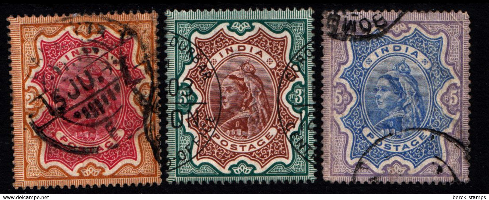 INDE ANGLAISE - N° 49/51 - REINE VICTORIA. - 1882-1901 Keizerrijk