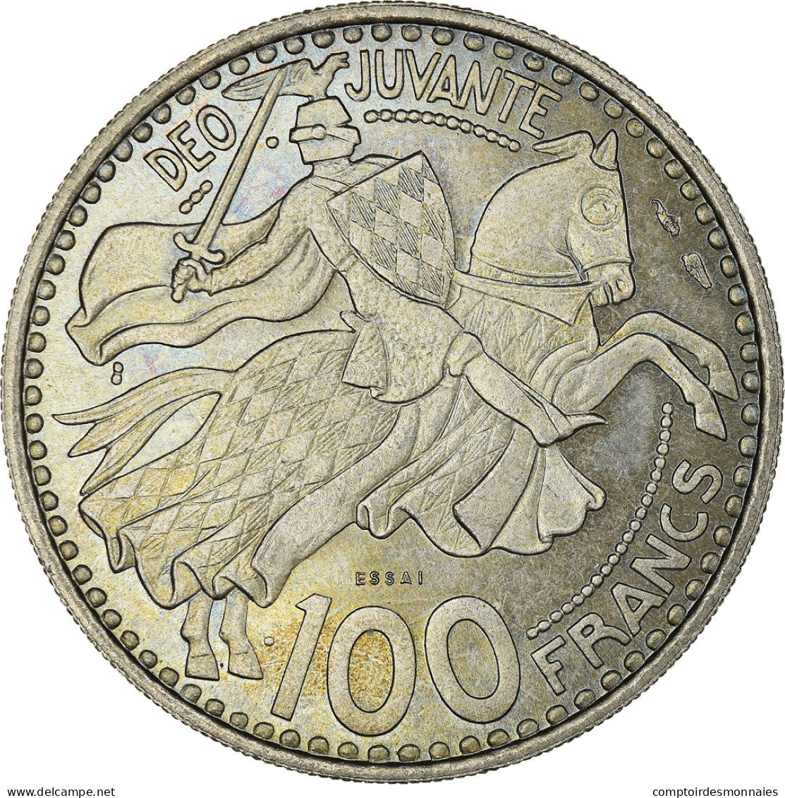 Monnaie, Monaco, 100 Francs, 1950, SUP+, Cupro-nickel, Gadoury:142, KM:E33 - 1949-1956 Franchi Antichi