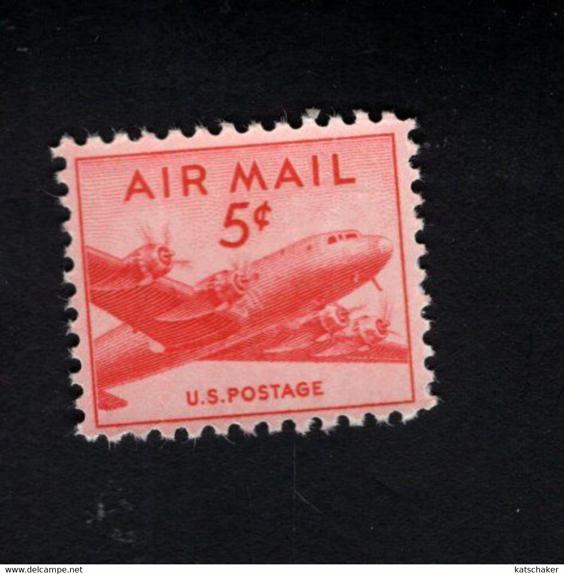 200103744 1947 SCOTT C33 POSTFRIS MINT NEVER HINGED  (XX) - DC-4 SKYMASTER - AIRPLANE - 2b. 1941-1960 Unused