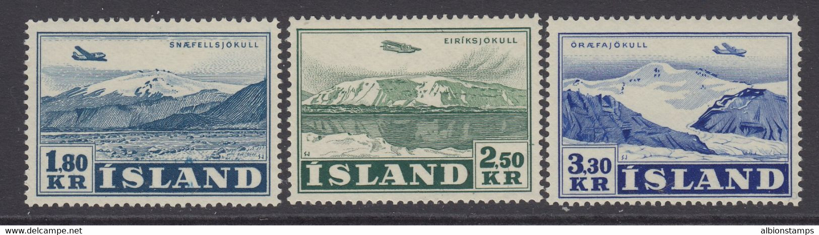 Iceland, Scott C27-C29, MNH - Luftpost