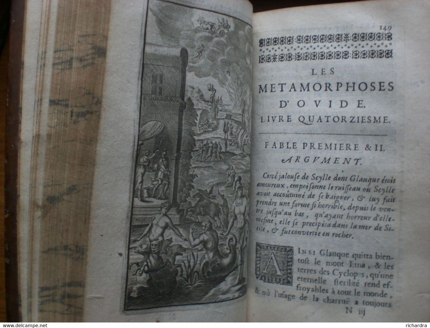 Les Métamorphoses D'Ovide Traduits En François Par Du-Ryer1680 - Jusque 1700