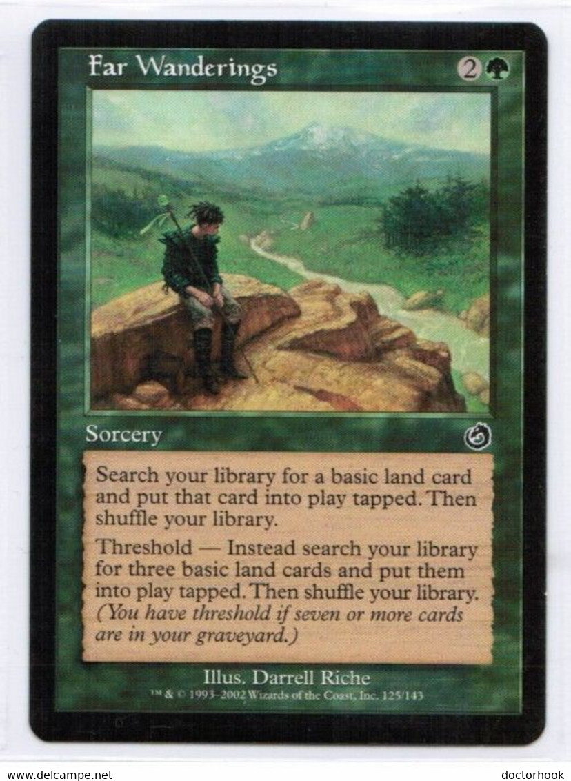 MAGIC The GATHERING  "Far Wanderings"---TORMENT (MTG--130-9) - Autres & Non Classés