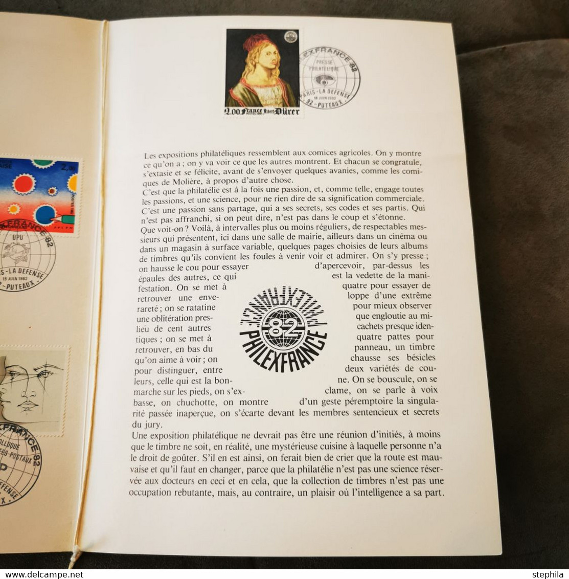 RARE ! ⭐ France FDC Encart LUXE PHILEXFRANCE 1982 Paris 1er Jour - Collection Timbre Poste ⭐ - 1980-1989